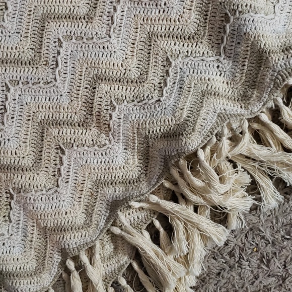 Sale⚡️Elana Carello Knit Fringe Cape OS - Picture 4 of 8